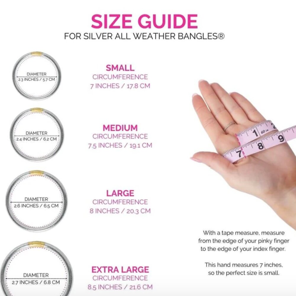 Single Silver *Budah Girl* All-Weather Bracelet - Size Medium - Picture 3 of 4